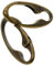 Sharplace 2 Stück Vintage Bronze Oval Karabiner Frühling Karabinerhaken Clip Metall-Schlüsselanhänger Oval Druckknopf Schnalle für Rucksack DIY Machen Handwerk Camping Spring Haken Schlüsselbund