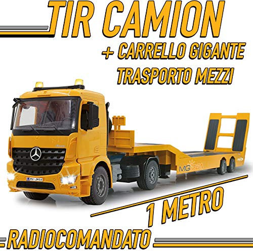 MGidea Camion TIR Mercedes Trattore AROCS Stradale Mercedes RADIOCOMANDATO SPONDA Ribaltabile Scala 1:20