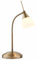National Lighting Bedside Table Touch Lamp - 3-Stage Dimmable Night Light with Touch Control - Gooseneck Desk Lamp with Opal Glass Light Shade - Decorative Lamp for Bedroom – Antique Brass - G9