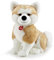 Trudi 22665 Klassik Plüschhund Akita Ascanio ca. 36 cm, Größe L, hochwertiges Stofftier mit weichen Materialien, Plüschtier mit realistischen Details, waschbar, Kuscheltier für Kinder, Beige/Weiß