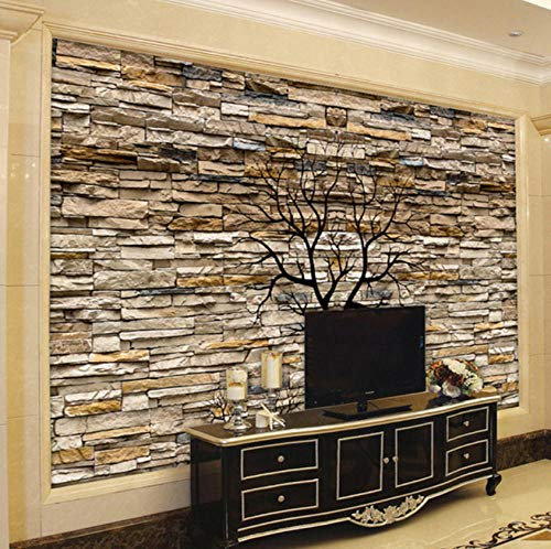 3d Tapete Dreidimensionaler Ziegelstein Fototapete Abstrakt Vlies Wand Tapete Wandbilder Wohnzimmer Schlafzimmer Kinderzimmer Dekoration Moderne Wanddeko,250x175 cm