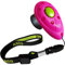 ASCO Premium Finger Clicker mit elastischer Handschlaufe für Clickertraining, Hunde Katzen Pferde Profi-Clicker, Hundetraining Klicker pink AC08FA