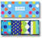 Happy Socks 4-Pack Amazon Big Dot Box, farbenfrohe und fröhliche, Socken für Männer und Frauen, Grün-Blau-Orange-Gelb-Rosa-Weiß (36-40)