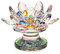 OwnMy Teelichthalter, Lotusblüte, 11,4 cm, Kristallglas, Lotusblütenblätter, Kerzenständer, Kerzenständer mit Glasfuß, Votivblüte, Teelichthalter Geschenkbox für Zuhause, Fensterbank, Hochzeit, Party