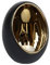 Van Manen Teelichthalter Pim L (Kerzenhalter Ton gold-schwarz, Maße 11,5x11,5x15 cm, Teelichthalter, Teelichtglas ohne Kerze) 100161