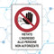 Nitek cartello vietato l’ingresso alle persone non autorizzate in pvc 30cm x 20cm– Cartello autoadesivo| Sign, Schild | Segnaletica antinfortunistica Impermeabili Lavabili, muri