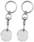 Junsasi 2pcs UK Trolley Coin Keyring Set Shopping Trolley Token Keyrings Cart Trolley Locker Key Trolly Shopping New £1 Coin Shape 12 Sided for Leisure Centre Supernarket Gym
