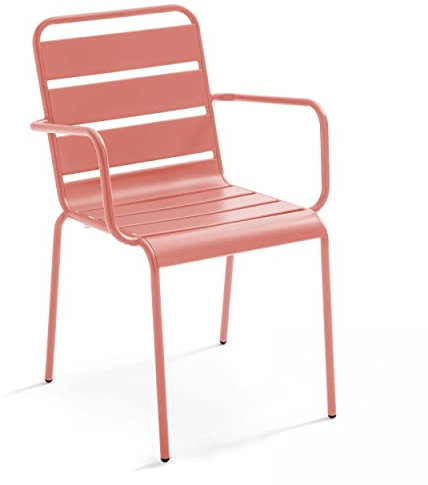 Oviala Fauteuil de Jardin en métal Argile - Palavas