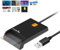 ID Card Reader USB Smart Card Reader for Portuguese, Spainish, Belgian, latvia,Estonia,German and more, Compatible with Windows XP/Vista/7/8/10, Mac OS