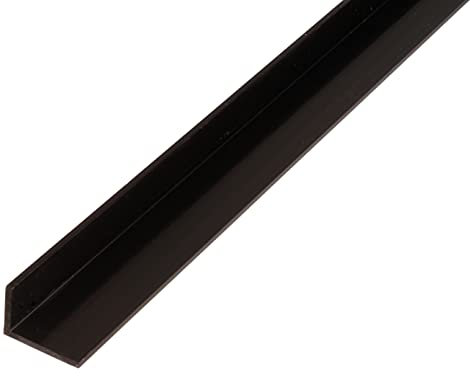 Alberts 471521 Cornière | PVC Noir | 1000 x 40 x 10 mm Profilés