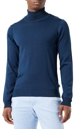 CASUAL FRIDAY CFKonrad Merino Roll Neck Knit Herren Rollkragen Pullover, Größe:XXL, Farbe:Dress Blues Melange (1940241)