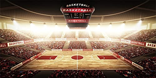 Yeele 6 x 3 m Basketballplatz-Hintergrund, Sport, Basketball, Spiel, Party, Fotografie, Hintergrund, Basketball-Fans, YouTube, Innenbereich, Wohnzimmer, Tapete, Fotostudio-Requisiten