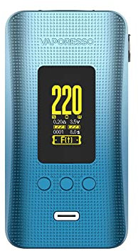 Wester Vapo'resso GEN 200 Mod 220W Vape Support Dual 18650 Baterías (El paquete no incluye baterías) Fit itank 2 Cielo Azul - No Nicotine