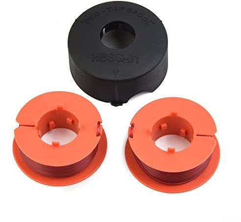 Rasentrimmer Faden für Bosch Pro Tap Art 26 30, Ersatz Autofeed Spule, Linie String Trimmer Rasenmäher Spulen Enthalten 2 Packungen Ersatz Fadenspule