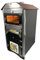 Forno a Legna Fuoco Indiretto Portatile In Acciaio Da Esterno Ventilato+Girarrosto Automatico 3 Piani Cottura In Mattoni refrattari Pizza Pane Pollo Kebab modello Luxor-V2-Top