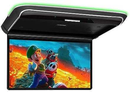 XTRONS 14 Zoll FHD IPS Bildschirm 1920 * 1080 Ultra Narrow Bezel Android Car Roof Multimedia Player mit Wireless Screen Mirroring Eingebauter HD Eingang CVBS Eingang Stereo Lautsprecher
