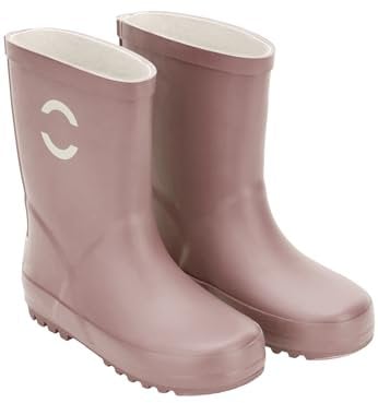 Mikk-line Stivali di gomma per bambini | Stivali da pioggia imbottiti per bambini | Stivali di gomma impermeabili | Scarpe da pioggia e stivali per bambini, Rosa, 33 EU