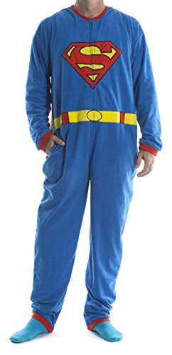 Superman DC Comics Erwachsenenkostüm Pyjama Cosplay Jumpsuit