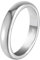 Homxi Herren Damenring Wolfram mit Gravur,Rund Poliert 4MM Ring Silber Herren Ringe Herren Größe 72 (22.9)