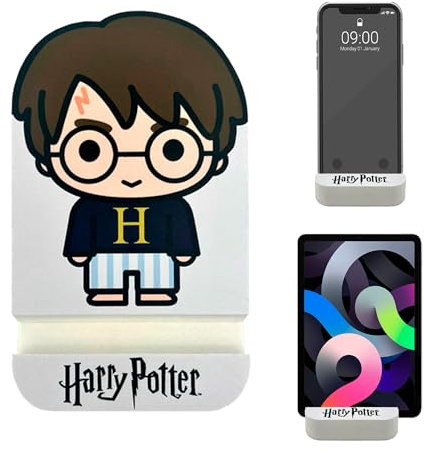 WONDEE Harry Potter Regalos, Soporte Móvil/Tablets/iPad de Mesa en Forma de muñeco - Harry Potter Merchandising, Idea de Regalo Original y Funcional para Niños, Niñas y Adultos