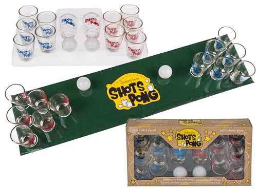 mucHome Tischtrinkspiele Gesellschaftsspiele Partyspiele Sommerspiele Feierspiele (Tisch-Shots Pong)
