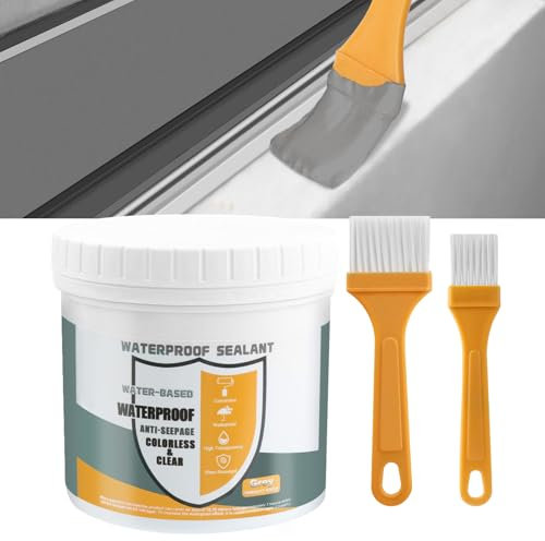 500 g grigio rivestimento impermeabile trasparente, mezzo impermeabile invisibile, sigillante impermeabile trasparente, rivestimento impermeabile per interni ed esterni bagno