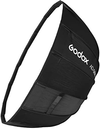 Softbox AD-S65S HUIOP AD-S65S 65cm / 25.6in Portable Deep Parabolic Softbox Ombrello Mount Fast Installation Argento Riflettore per AD400Pro Flash Light