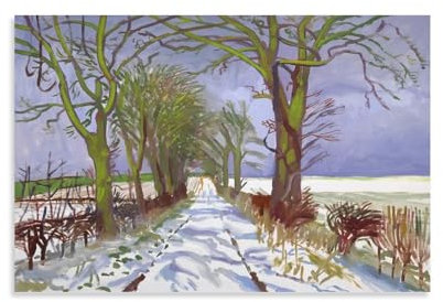 Kunstdruck mit David Hockney, Poster, Gemälde, Leinwand, Wandkunst, Wohnzimmer, Poster, Gemälde, 40 x 60 cm