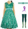 EOUCUYA Costume cosplay del film anime Joy Cosplay per adulti Inside Out 2 Cosplay Costume uomo/donna vestito, Disgusto, XS