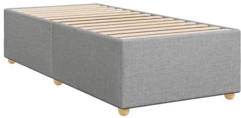 vidaXL Cadre de lit sans Matelas Gris Clair 80x200 cm Tissu