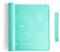U-Taste Liquid Silicone Pastry Mat: 40x50cm Extra Large Food Grade Kneading Dough Rolling Mat Non Stick Fondant Mat Baking Sheet with Measurement for Making Pizza, Fondant, Pie Crust (Aqua Sky)