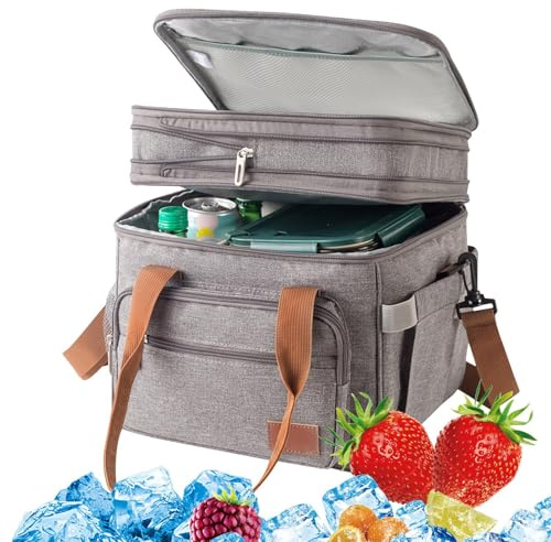 Kühltasche – Kühltasche für Reisen, Lunchtasche mit großem