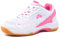 JiuQing Scarpe da Badminton Uomo Donna Scarpe da Ginnastica per Campi da Interno Scarpe da Squash Pallavolo Leggere,Rosa,37 EU
