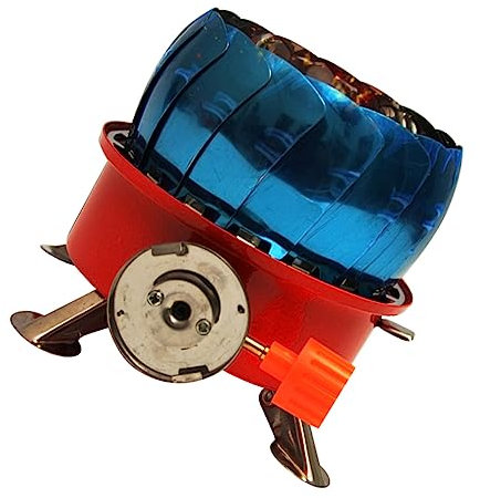 POPETPOP Estufa barbacoa portátil utensilios de cocina aire libre mini barbacoa hornillos portatiles de gas hornillo camping quemador de camping cocina de pícnic aleación de aluminio