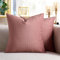 Cheekywares Kissenbezug Modern Sofakissen 40 x 40 cm Kissenhülle Samt Weich mit Weizenähren Textur Rosa Deko Kissen Couchkissen Zierkissenbezug für Sofa Wohnzimmer Schlafzimmer 2er Set