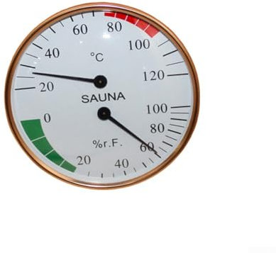 Termometro igrometro per sauna, termometro da parete per sauna, monitor di umidità della temperatura interna, accessori per sauna