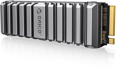 ORICO OS5 4To M.2 SSD avec Dissipateur, SSD Interne PCIe 4.0 NVMe pour PS5, Vitesse de Lecture Jusqu'à 7450 MB/s, NAND TLC, Dissipateur Préinstallé Conçu pour Le Flux d'air de la PS5