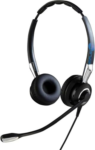 SIMPLETEK - QD Quick Disconnect Duo Kopfhörer | Noise Cancelling Mikrofon | Kopfbügel | Integrierte Steuerungen | Professioneller Audio | KEIN Adapter (überholt)