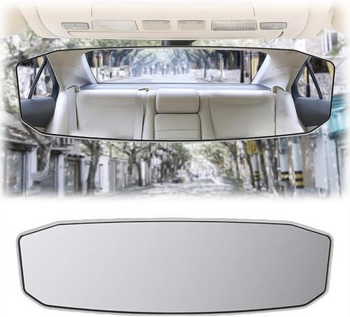 Auto Weitwinkel Rückspiegel für Smart Roadster 2002-2023 2024 2025 2026, Flacher Panoramaspiegel, Blendschutz Autos Innenspiegel Zubehör,B Small