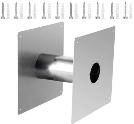 Wanddurchführung – Edelstahl Isoliert | Ofenrohr – Stainless Steel Double Wall Thimble – Für Kamin Heizung Silber 1er Pack Zubehör Qualität Design Einstellbar Robust 2026