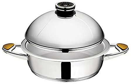 Zepter MediZep CookArt Z-2850B - Casseruola con coperchio a sfera, Ø 28 cm, 5 l, altezza 9 cm