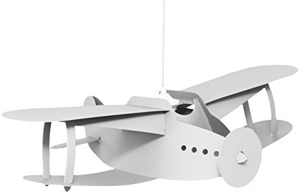 R&M Coudert Deckenleuchte für Kinderzimmer/Hängeleuchte, Flugzeug, weiß