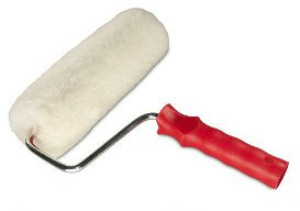 Lammfell-Walze - Lammfell-Rolle - Lammfell Farbwalze -gepolstert Modell:Farbwalze - Breite: 20cm inkl. Bügel