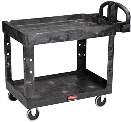 Rubbermaid Transportwagen, aufstehender Rand aus Kunststoff