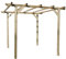 SIBrand Pergola in Legno 300x300x250cm, Natura, Rettangolare