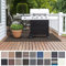 Floordirekt Grillmatte Bodenschutz Grillteppich, Grillunterlage, Grillschutzmatte für Gasgrill & Holzkohlegrill für Outdoor und Garten - Schwer entflammbar 180 x 180 cm Modena