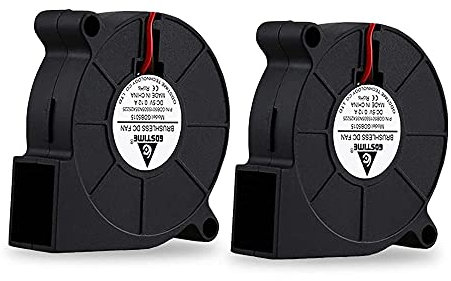 GDSTIME 2pcs 50mm Blower Fan 5V Centrifugal Cooling Fan 50 x 15mm 3500 RPM Case Cooler for 3D Printer Laptop Motherboard Exhaust Ventilation