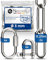 2 Stueck 25-cm = 0,25-Meter 3-mm starke Verlängerungs-Kette aus Edelstahl Bruchlast max 350 kg mit Schäkel Schraub-Verbinder aus V4A Befestigungs-Set Aufhängung von Boxsack Hängematte Hängesessel