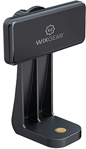 WixGear Magnetic Tripod Mount Strong Phone Holder for Tripod Compatible with iPhone and Android Devices