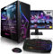 Megaport Méga Pack PC Gamer Fixe Complet AMD Ryzen 7 5700X • GeForce RTX5070 12Go • Ecran LED 24 • Windows 11 • 32Go DDR4 • 1To M.2 SSD • WLAN • Clavier et Souris Gamer